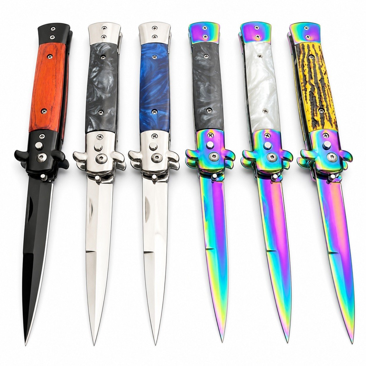 44511-main-white-clean.jpg Navaja clásica italiana Stiletto Switchblade - Automática