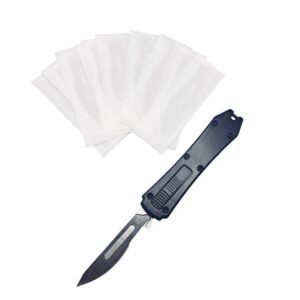 Cuchillo de Utilidad Scalpel con 10 cuchillos negro caja de cutter