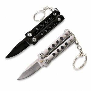 Mini navaja mariposa llavero pequeño balisong