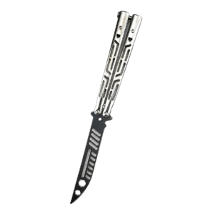 cuchillo de práctica de mariposa plegable portátil sin arañar