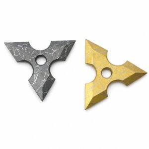 CNC titanio TC4 estrellas ninja