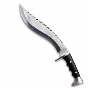 Cuchillo de kukri escala de dragón, acero de aleación A8 cuchillo de un solo trozo de kukri
