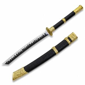 Cuchillo de combate de oro Qilin