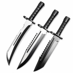Cuchillo de cuchilla fija de tigre de la guerra de dientes