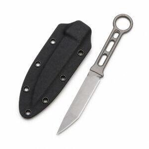 Cuchillo de cuchilla fija de la letra de la letra de la raya de kryptonita