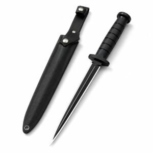 Clásica Cuchillo de cuchilla fija negro Triangular versión