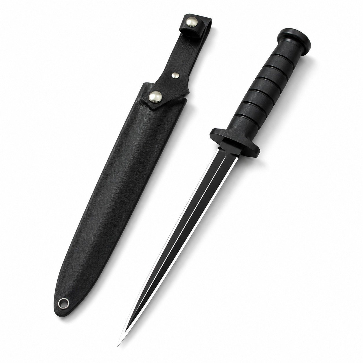 48932-main-white-clean.jpg Clásica Cuchillo de cuchilla fija negro Triangular versión