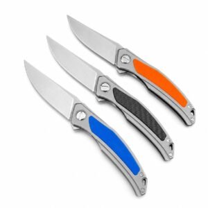 Cuchillo plegable de oso de la cabeza cuántica