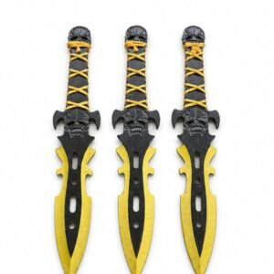 Práctica de lanzamiento de cuchillo conjunto YF220 – 3-piezas, oro