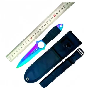 Cuchillo de esqueleto atado al aire libre alta dureza cuchillo de acero inoxidable pequeño cuchillo recto