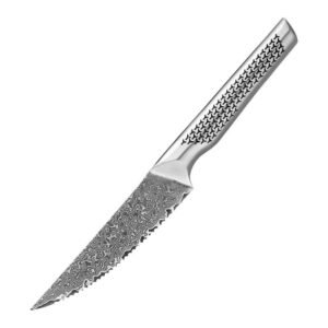 Venta caliente VG10 Damasco acero cuchillo dentado aserrado
