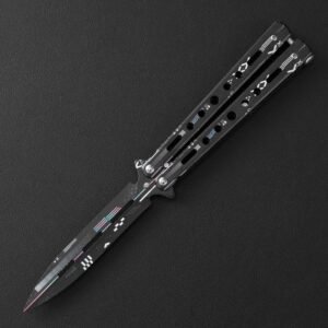 cuchillo mariposa cuchillo mariposa cuchillo sin afilar cuchillo de mariposa de todo el esteel cuchillo de afilado cuchillo plegable cuchillo mariposa entrenamiento cuchillo