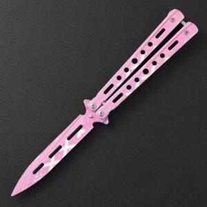 cuchillo mariposa cuchillo mariposa cuchillo sin afilar cuchillo de mariposa de todo el esteel cuchillo de afilado cuchillo plegable cuchillo mariposa entrenamiento cuchillo