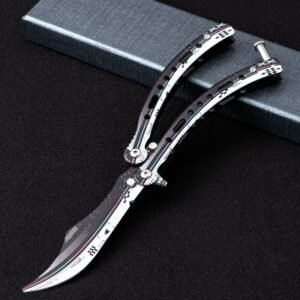 mariposa práctica cuchillo plegable sin arañazo mano cuchillo de entrenamiento manual cuchillo