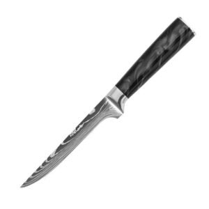 Venta caliente cocina acero inoxidable afilado Damasco deshuesado cuchillo