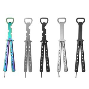 Balisong botella abridor Multifuncional de vino creativo para uso casero