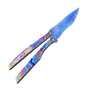 Lengfeng mariposa cuchillo aleación plegable paz élite rodeando artesanías sin hoja