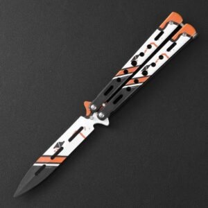 cuchillo mariposa cuchillo mariposa cuchillo sin afilar cuchillo de mariposa de todo el esteel cuchillo de afilado cuchillo plegable cuchillo mariposa entrenamiento cuchillo