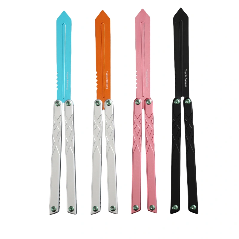O1CN01yMDNAI1wALDJuq09e_2212462136267-0-cib.webp cuchillo de entrenamiento cuchillo mariposa plegable cuchillo swing práctica sin arañar 7 serie cuchillo mariposa