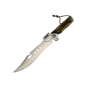 Multi-Función de supervivencia cuchillo de madera mango y diseño de lanyard al aire libre cuchillo táctico
